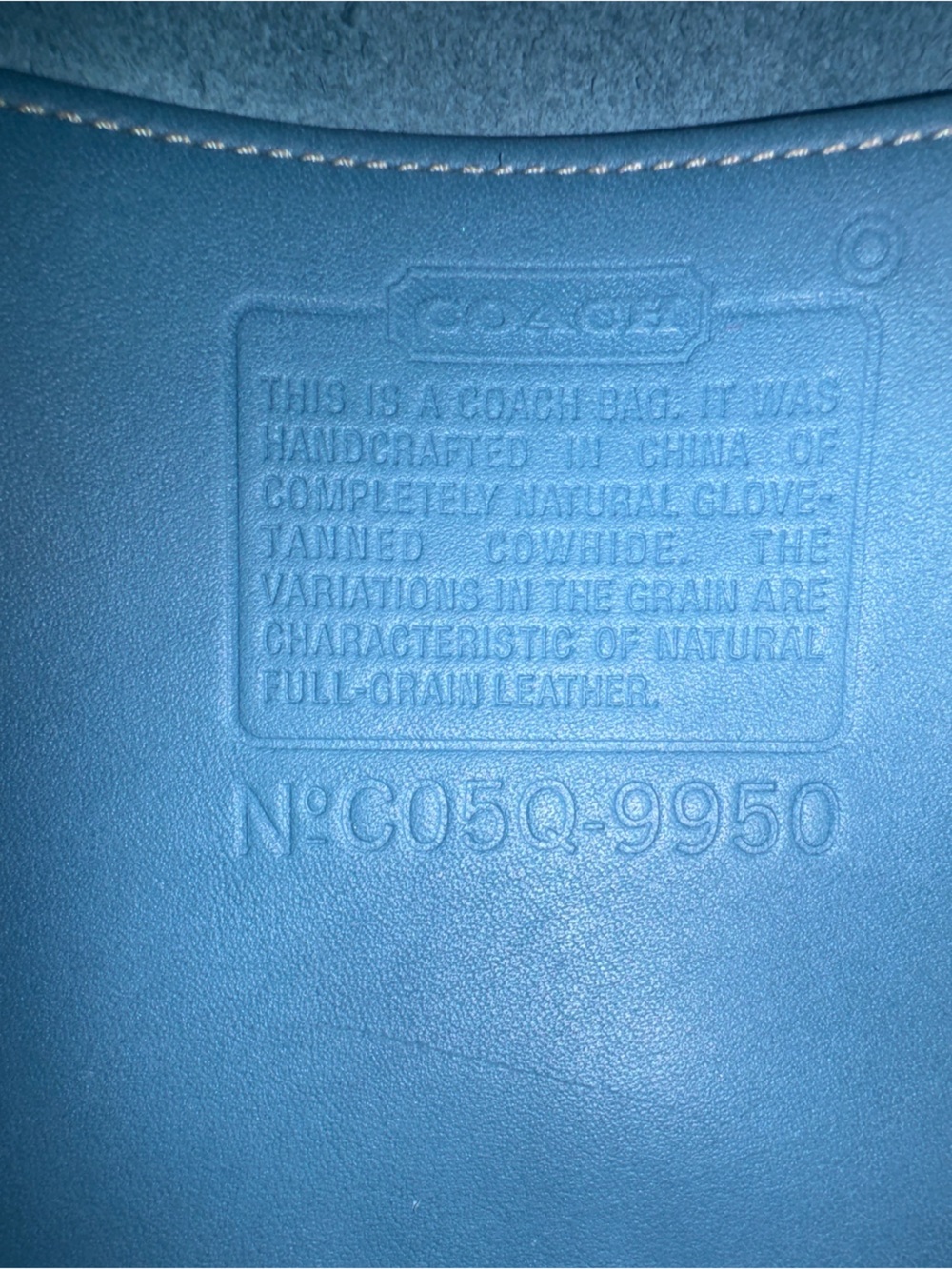 Vintage Coach Janice Legacy Crossbody Bag 9950 – Rare Pool Blue - Picture 13 of 16